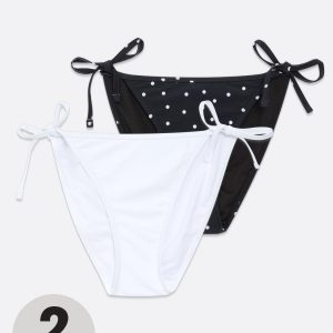 Black Ruched Tie Side Swimsuit